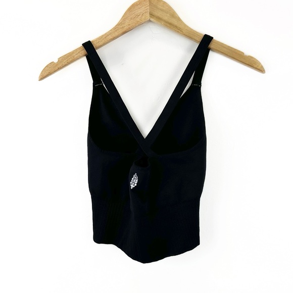 Free People Movement Black Good Karma Crop Tank Top XS/S - Picture 4 of 8